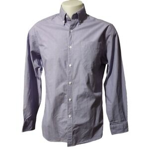 J. Crew Shirt Mens Adult M Check Long Sleeve Button-Up Dress Lightweight Classic